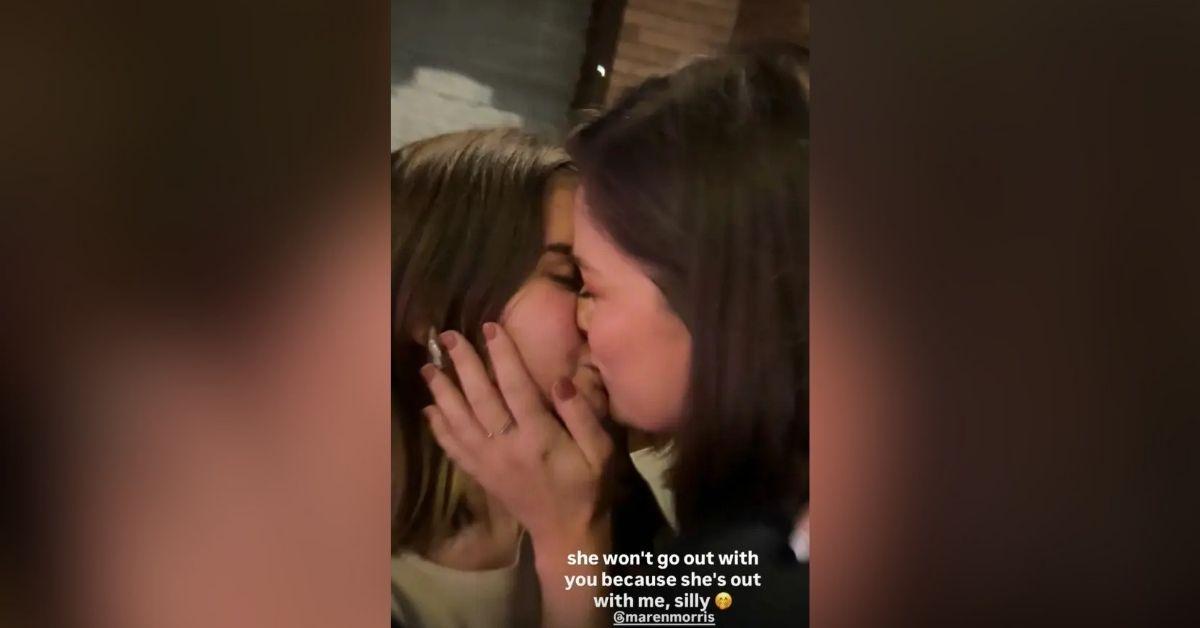 image of Maren Morris shared a sweet PDA photo with Cassadee Pope.
