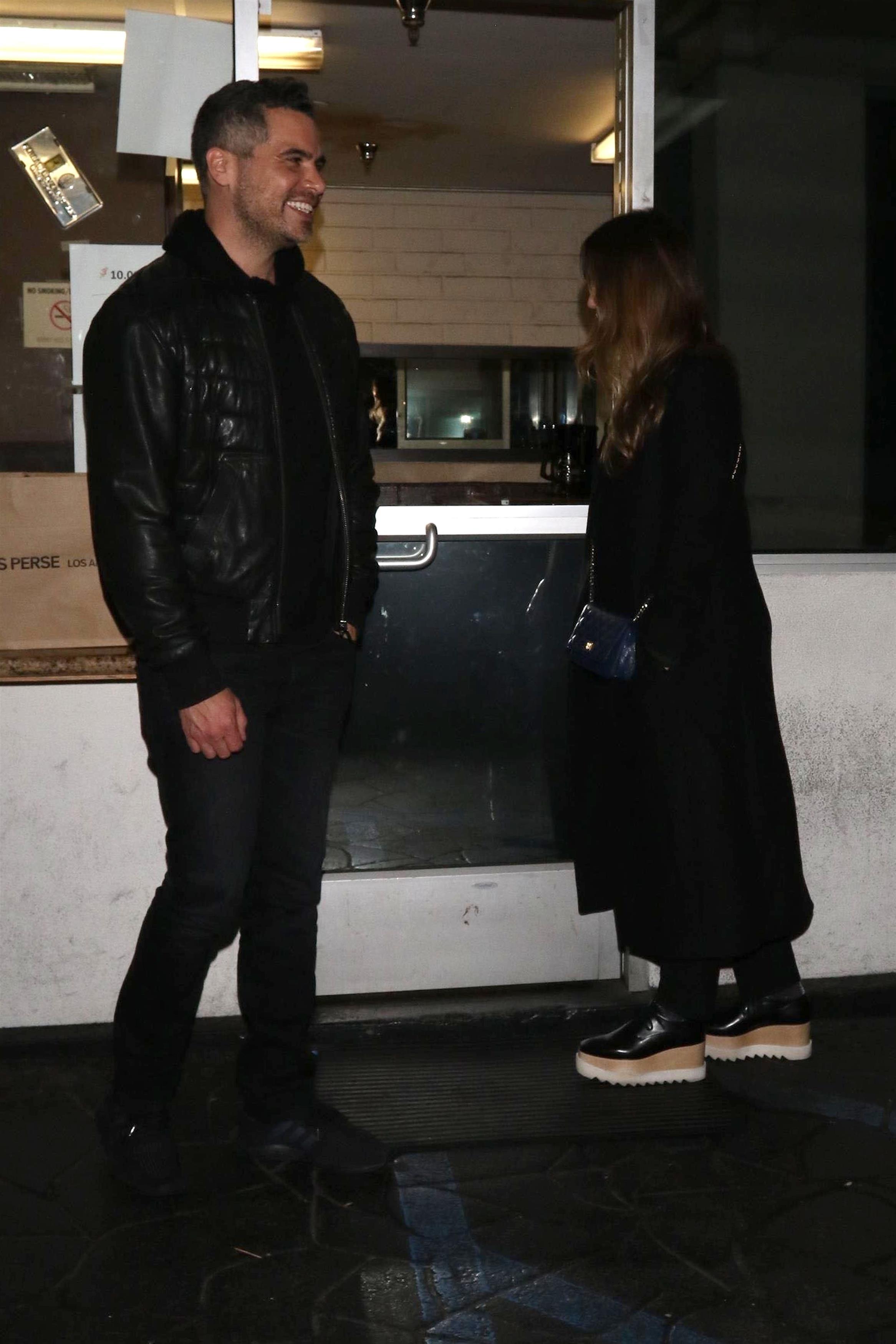 Jessica Alba and Cash Warren out for dinner at E. Baldi