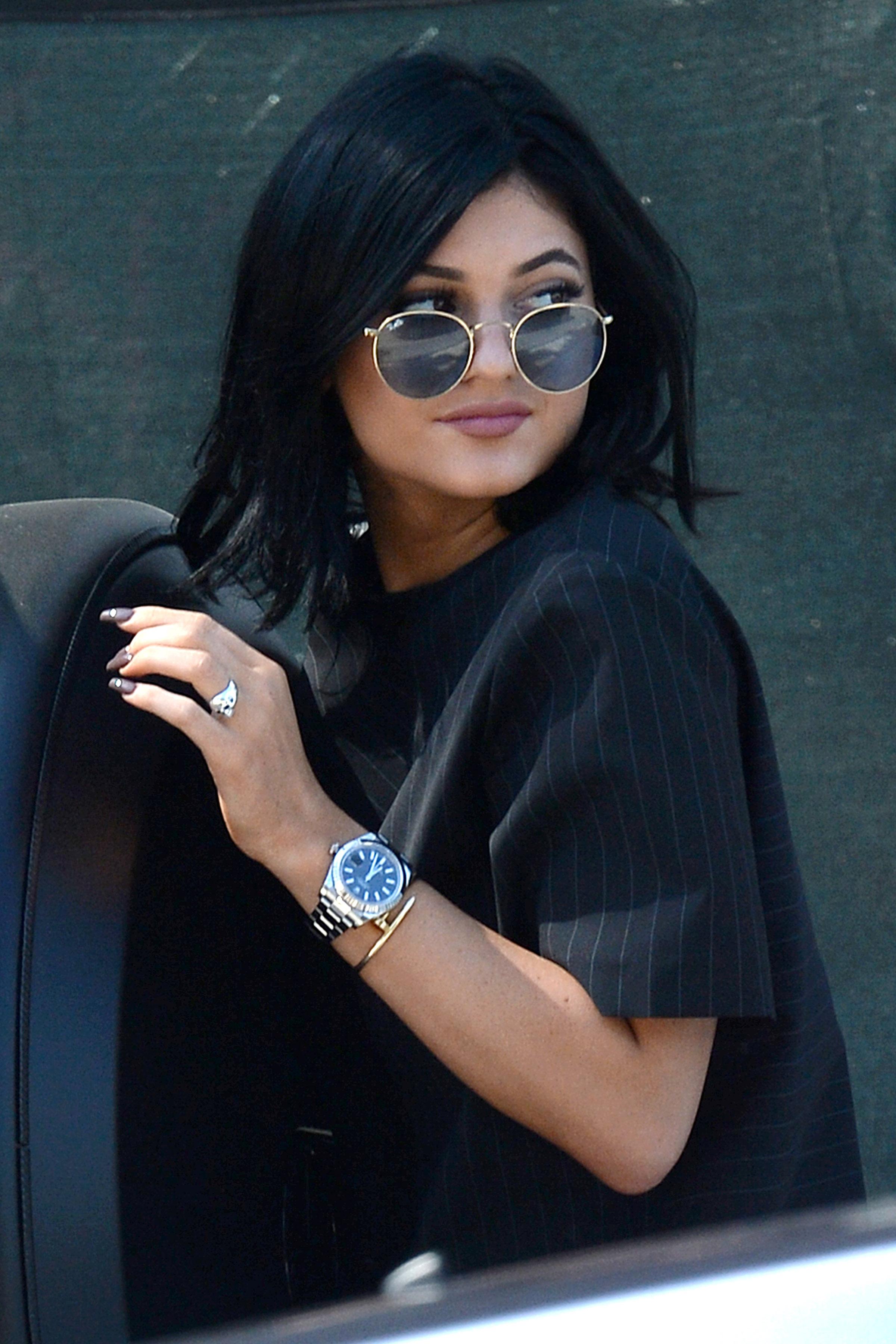 Kylie Jenner leaves Urth Caffe with friends
