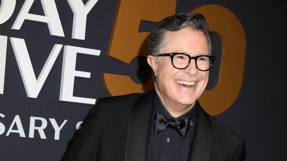 Image of Stephen Colbert joked, 'America is not preparing for war. America is going with some friends to see 'Scream 7.'’