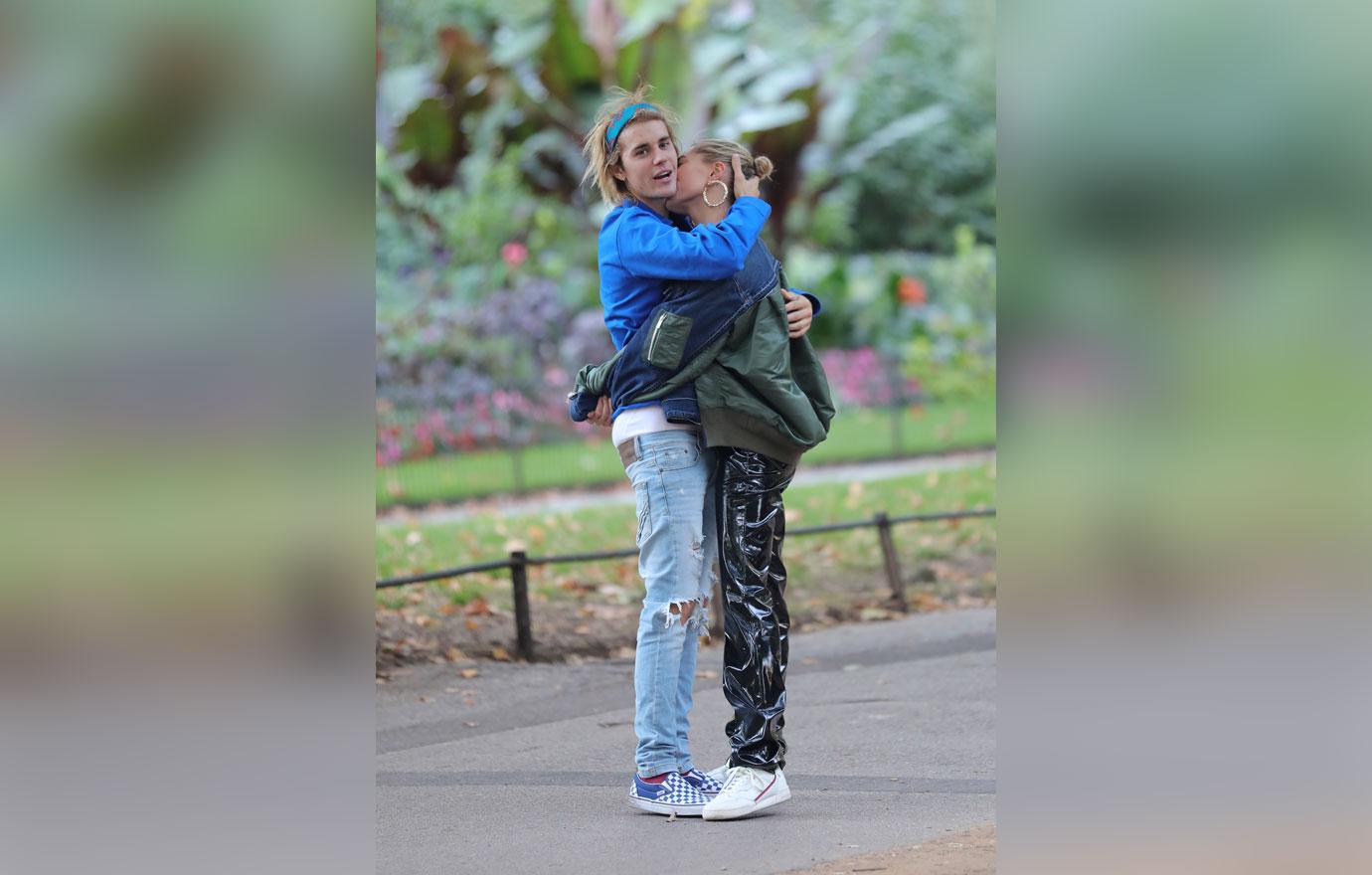 Justin Bieber and Hailey Baldwin out in St James Park