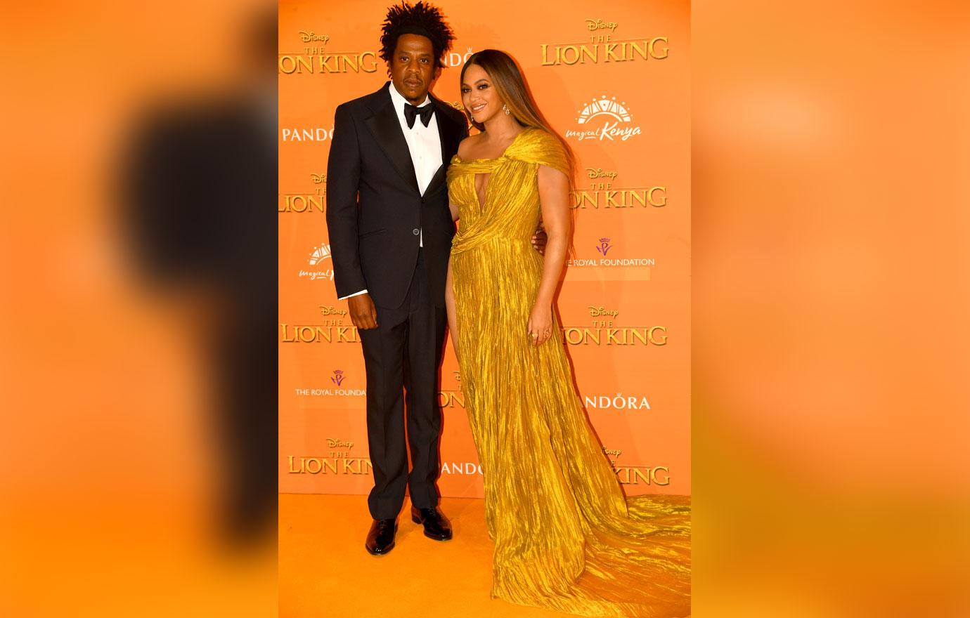 Beyonce & Jay-Z at London premiere of Lion King