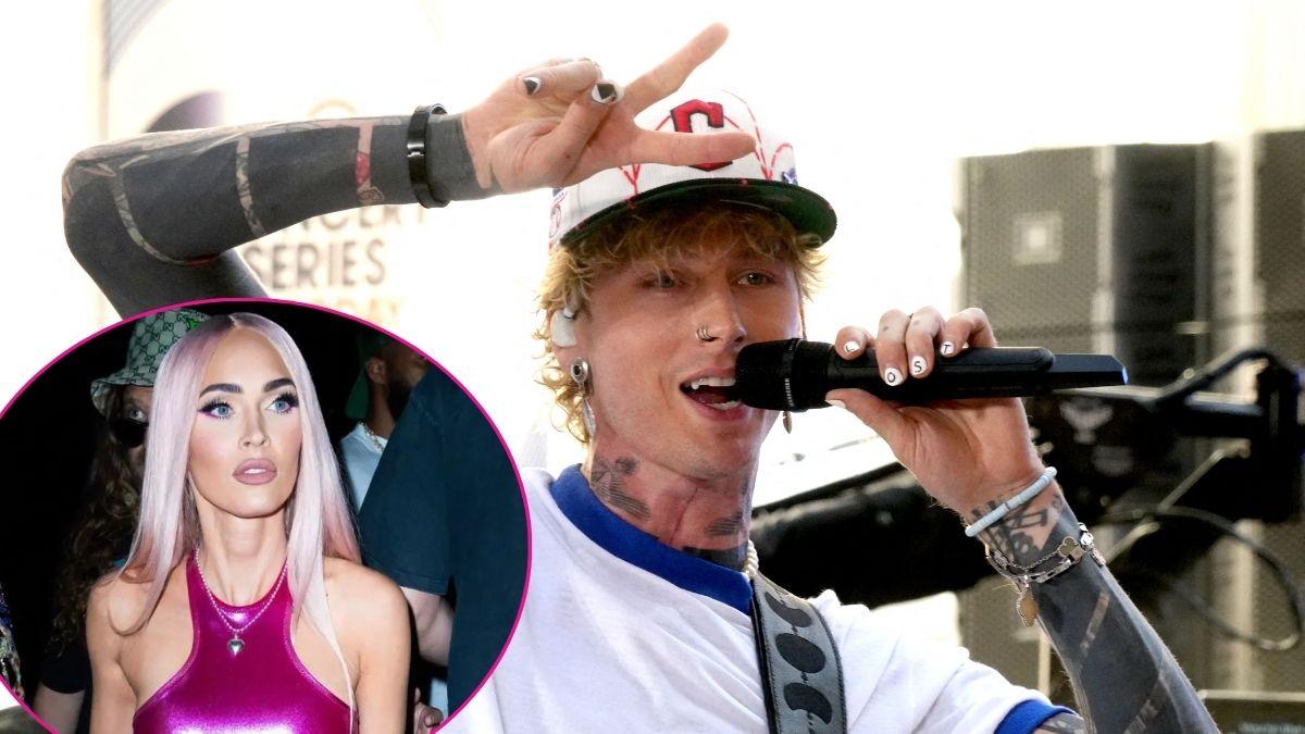 Composite photo of Machine Gun Kelly and Megan Fox