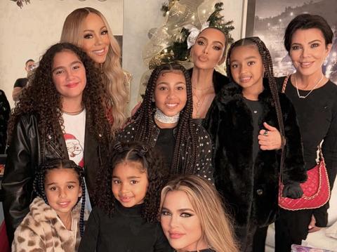 kim kardashian accused editing family christmas photos