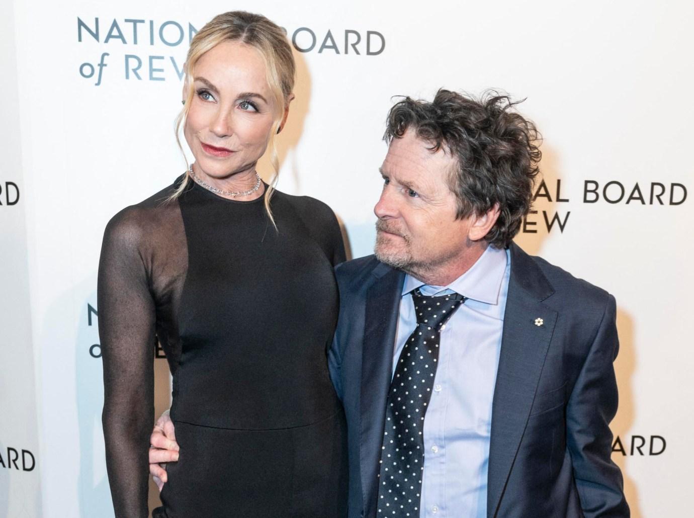 Michael J. Fox & Wife Tracy Pollan Attend NYC Awards Together: Photos