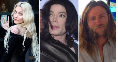 photo of Paris Jackson, Michael Jackson and Justin Long