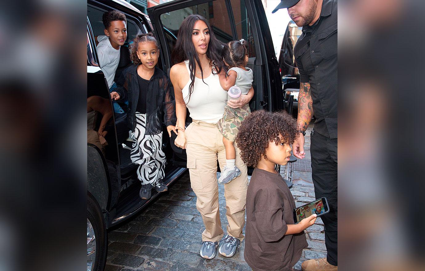 Kim Kardashian scolds son Saint for giving middle finger to paparazzi