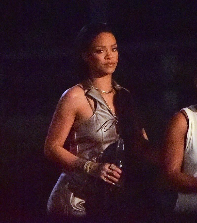 EXCLUSIVE: Rihanna Looks Like a Dangerous Biker Girl on Set of her New Music Video in Miami