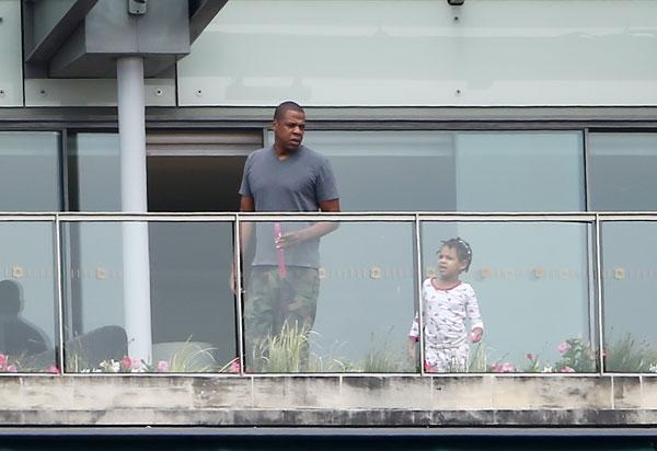 blue ivy jay z play together