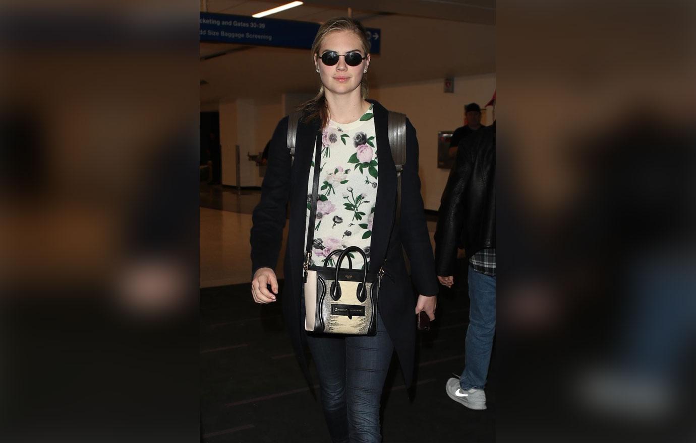 Kate Upton arriving at LAX Airport in Los Angeles