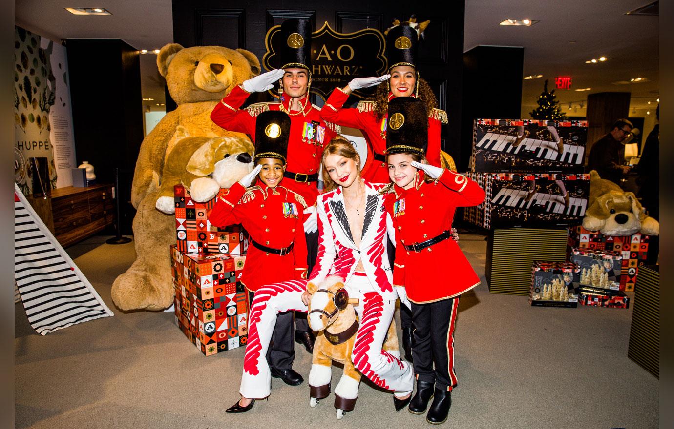 Gigi Hadid designs toy uniforms for FAO Schwarz