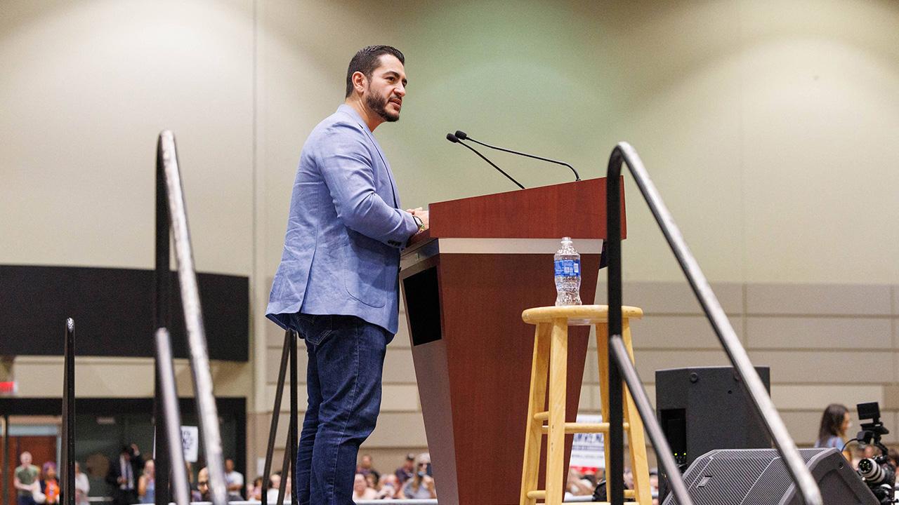 photo of Abdul El-Sayed said he's 'heard' Donald and Melania Trump's marriage is 'rocky.'