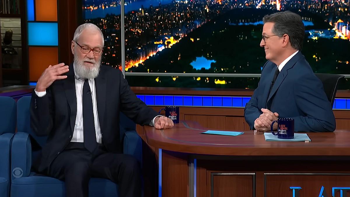 image of David Letterman called CBS 'lying weasels.' 