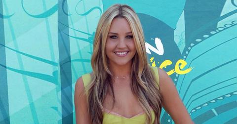 Amanda Bynes Wearing a Yellow Dress