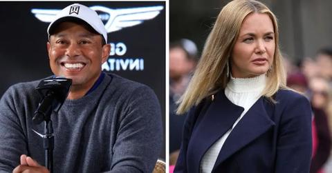 Composite photo of Tiger Woods and Vanessa Trump