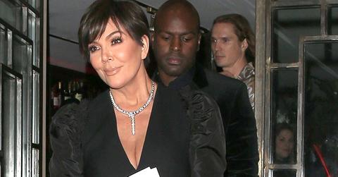 Kris jenner shows off cleavage on date with boyfriend corey gamble