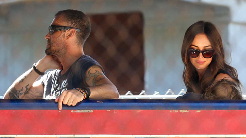 *EXCLUSIVE* Megan Fox and Brian Austin Green enjoy a Tchu Tchu Train ride with their kids