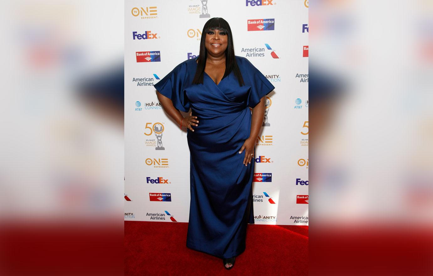 Loni Love In Blue Dress On Red Carpet