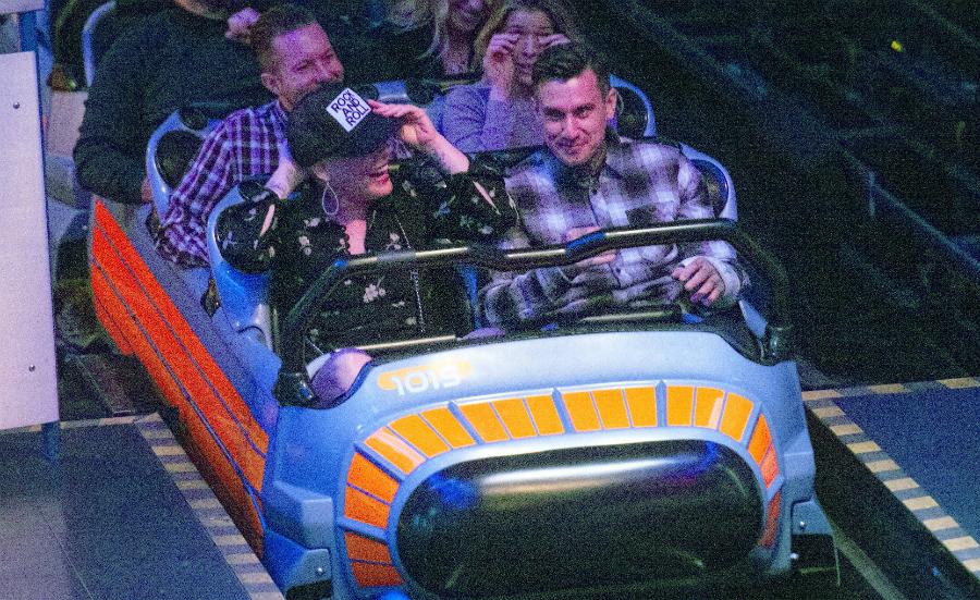 Pink carey hart date night disneyland