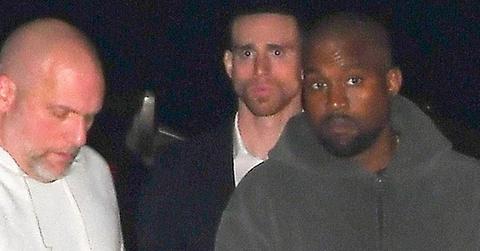 Kanye west surrounded bodyguards after gang death threats pics