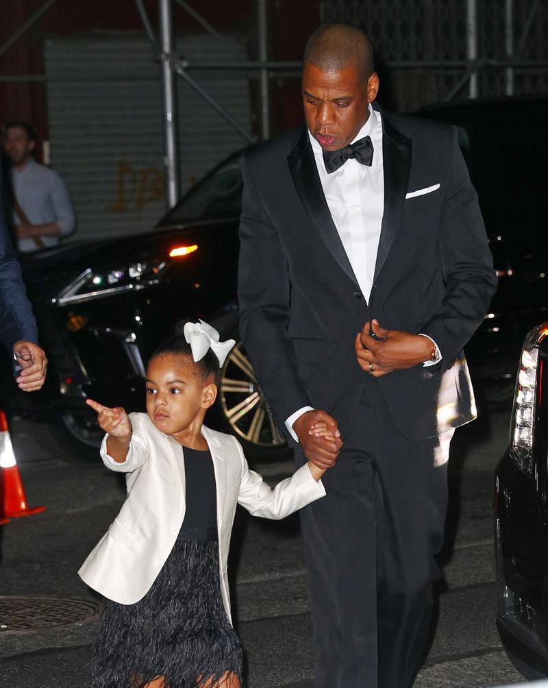 Jay Z takes Blue Ivy Carter out to her first public event ever in New York City at the CFDA Awards