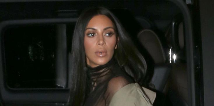 Kim Kardashian wears little to the imagination in her most reveailng outfit yet during Paris Fashion week in her lower body while arriving to her makeup artist&#8217;s birthday during fashion week