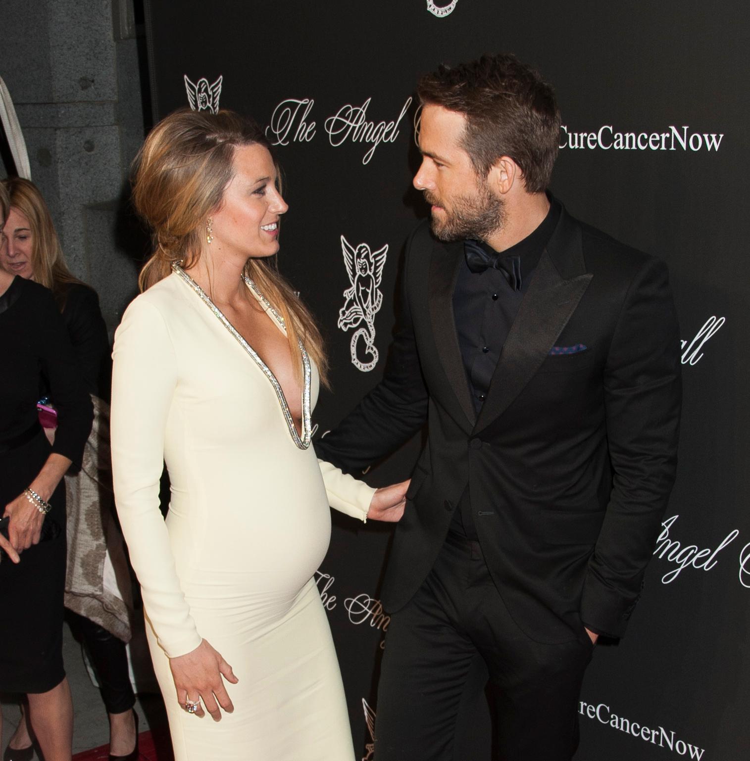 Blake Lively and Ryan Reynolds attend the 2014 Angel Ball in NYC