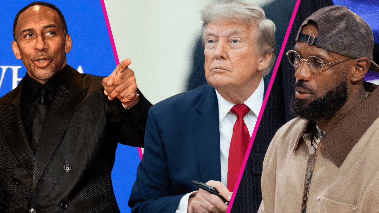 Stephen A Smith, LeBron James; Donald Trump