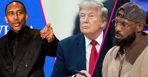 Stephen A Smith, LeBron James; Donald Trump