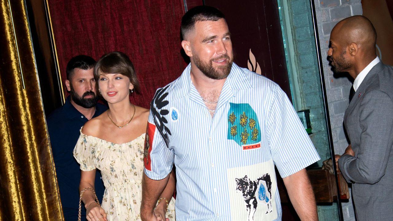 Image of Travis Kelce and Taylor Swift’s overlapping friendship with Gigi Hadid sparked fan interest.
