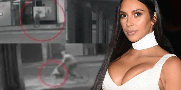 surveillance footage kim kardashian paris heist