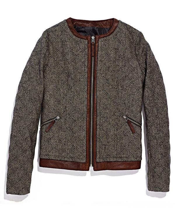 Tweed bomber jacket