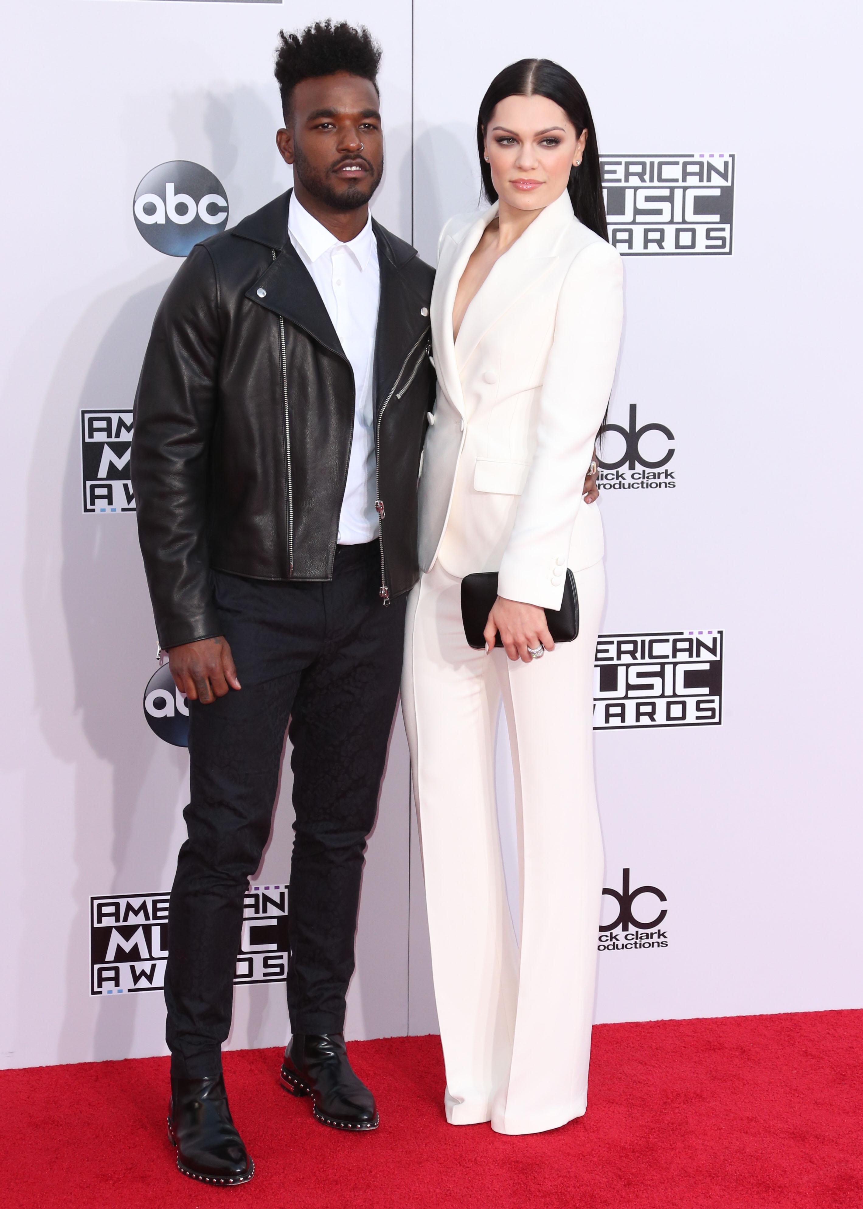 Jessie J and Luke James arrive at the 2014 American Music Awards