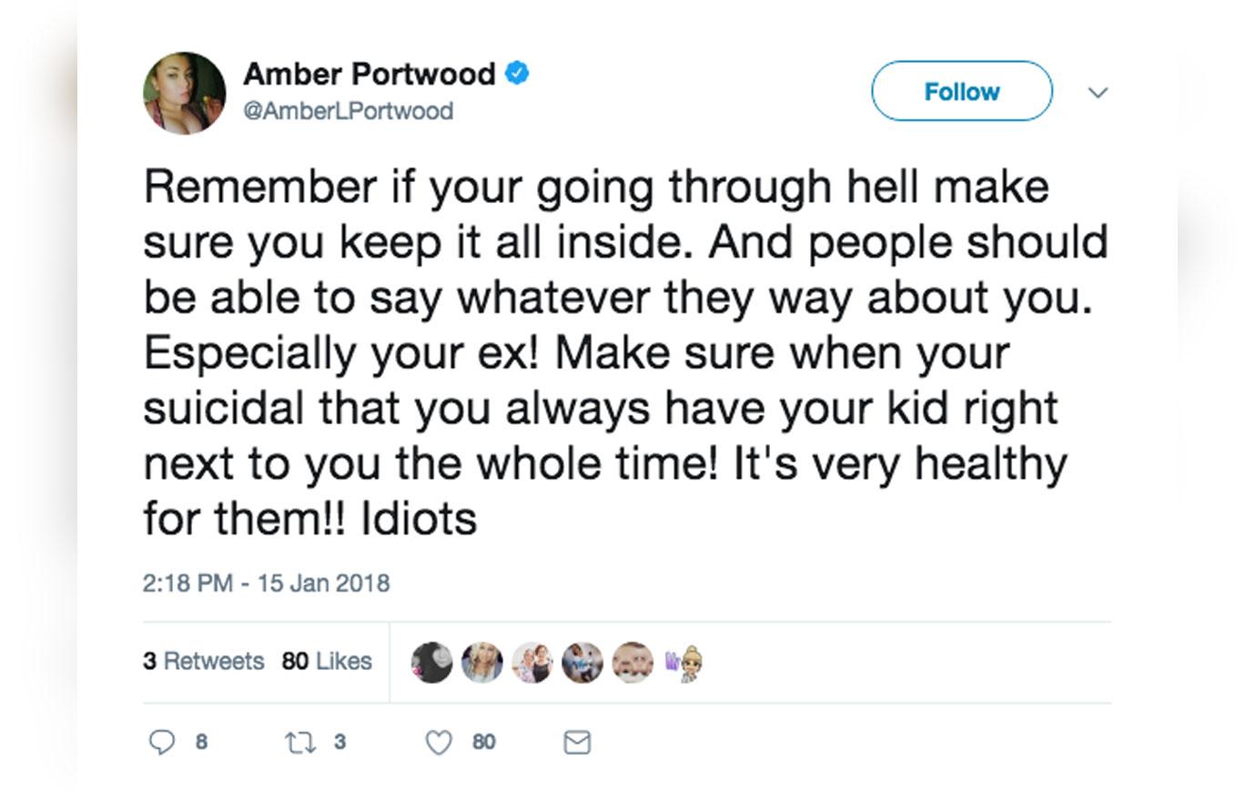 Amber Portwood Accuses MTV Putting Her Through Hell Twitter 01