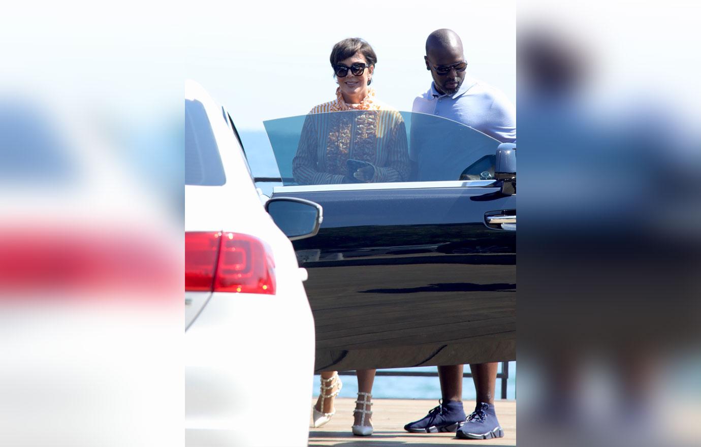 Kris Jenner lunch at Nobu witha  Handsy Corey