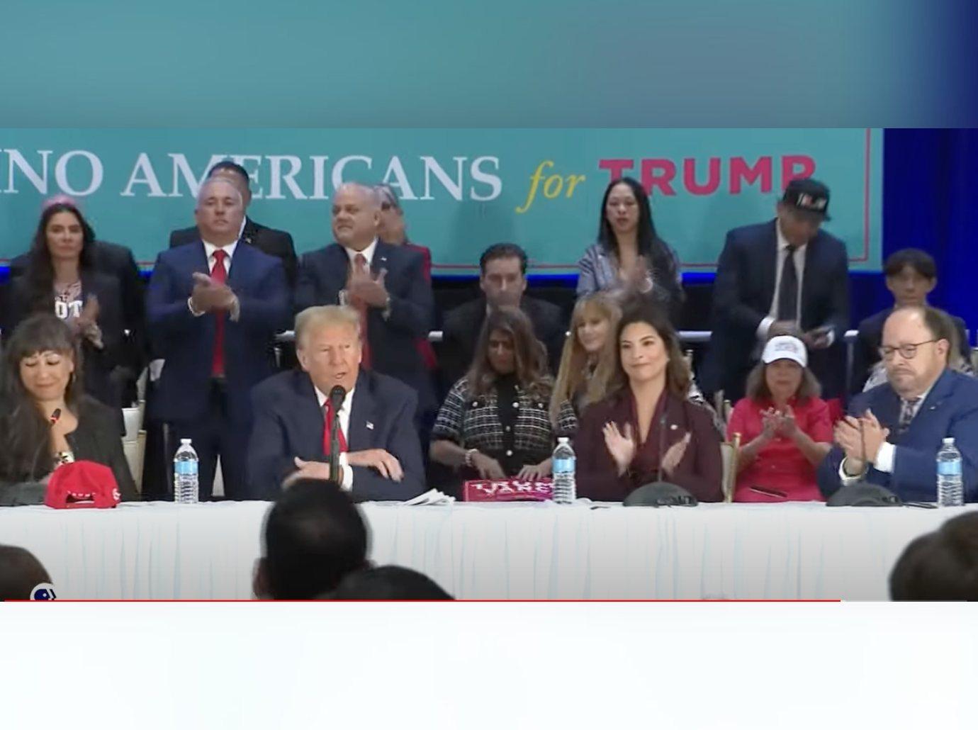 confused donald trump sparks concern looking woman watch