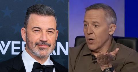 Photo of Jimmy Kimmel and Greg Gutfeld.