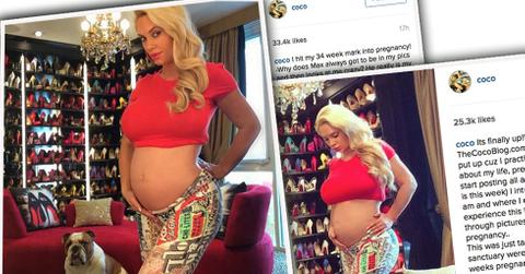 Coco austin baby bump
