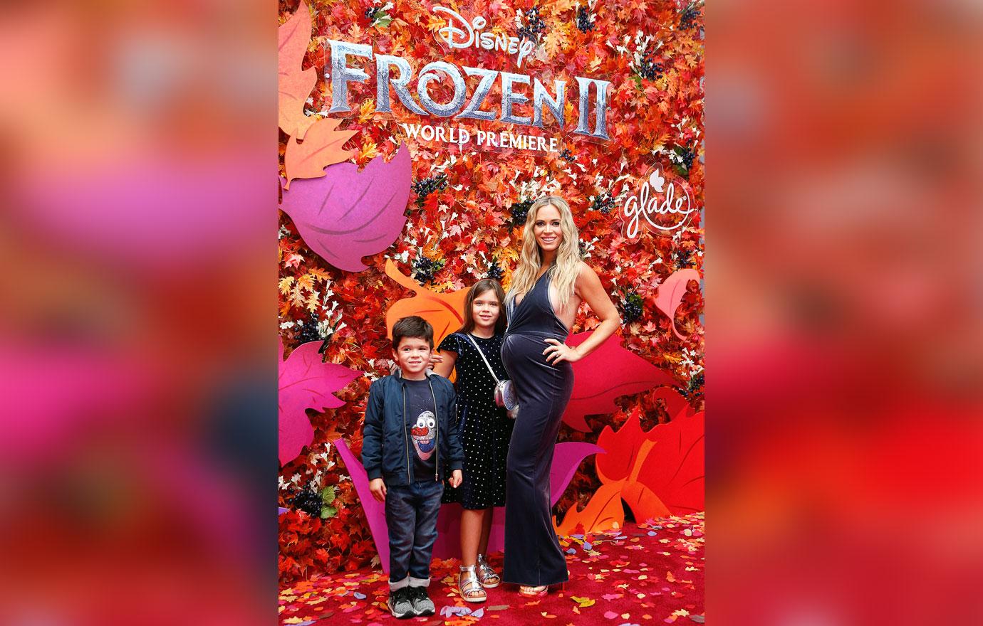 Teddi Mellencamp and her kids Cruz and Slate at Frozen 2 Premiere