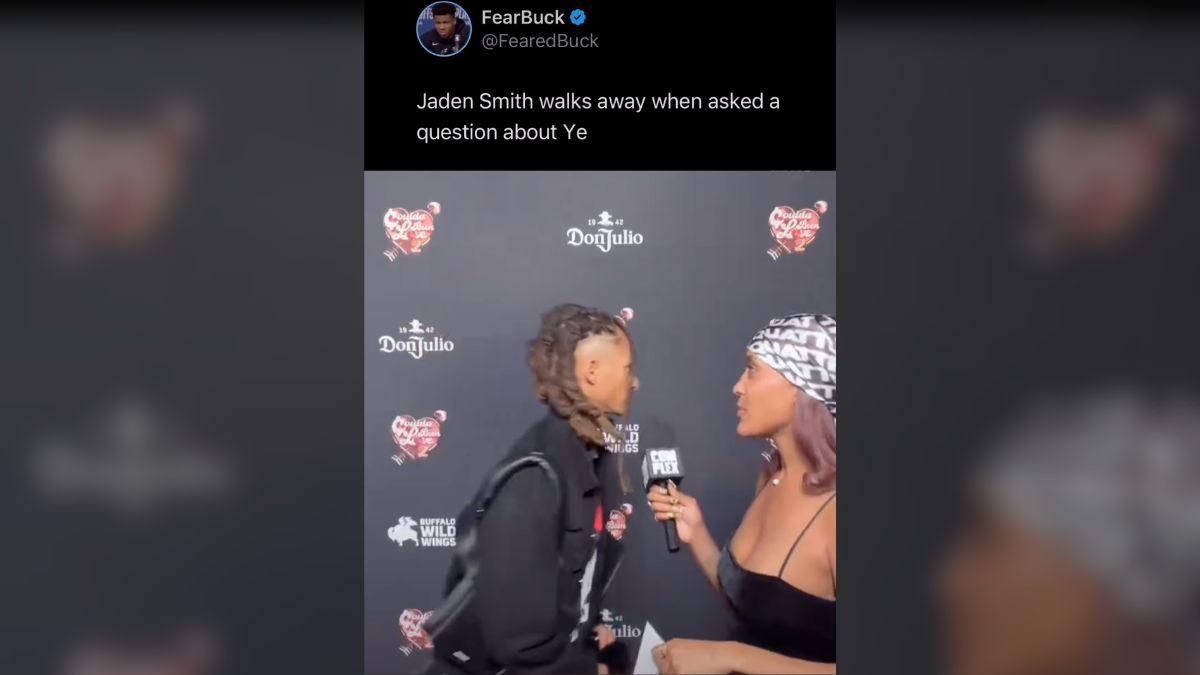 Image of Jaden Smith ditched his interview.