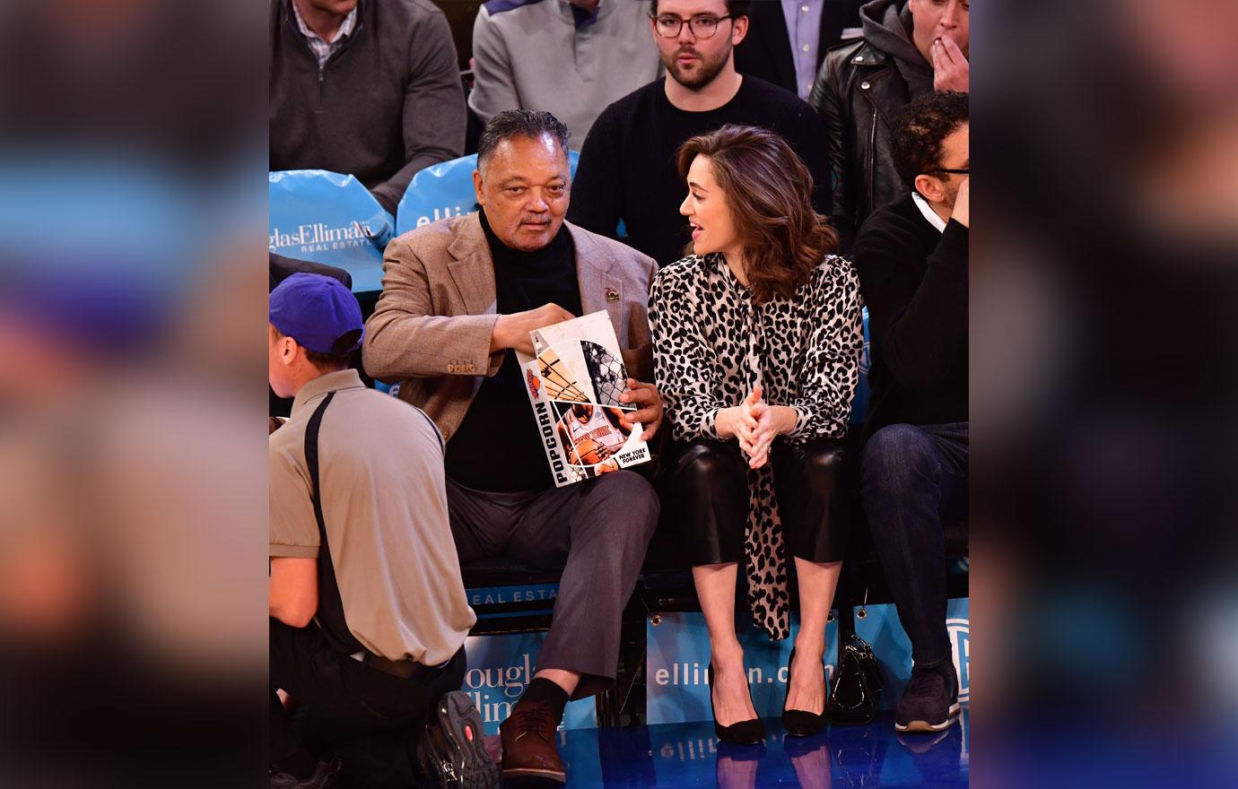 Celebrities Attend Toronto Raptors v New York Knicks