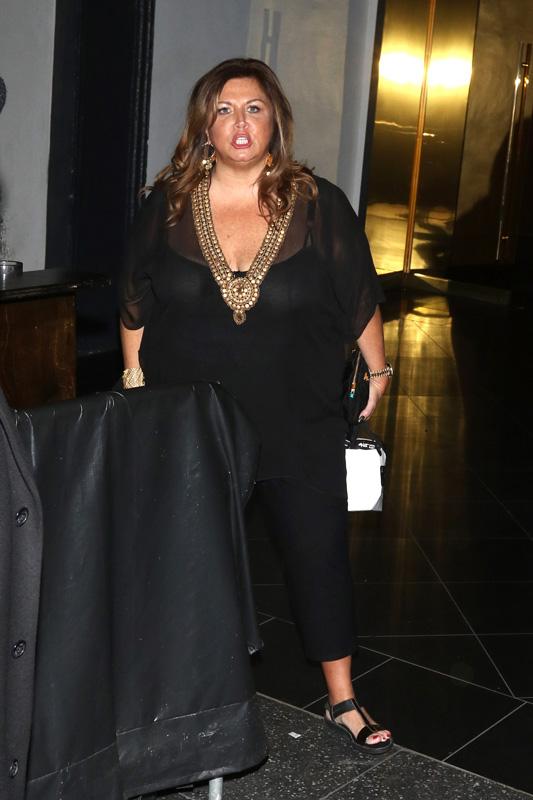 Abby Lee Miller leaves OK Magazine&#8217;s Pre Grammy Party at Avalon