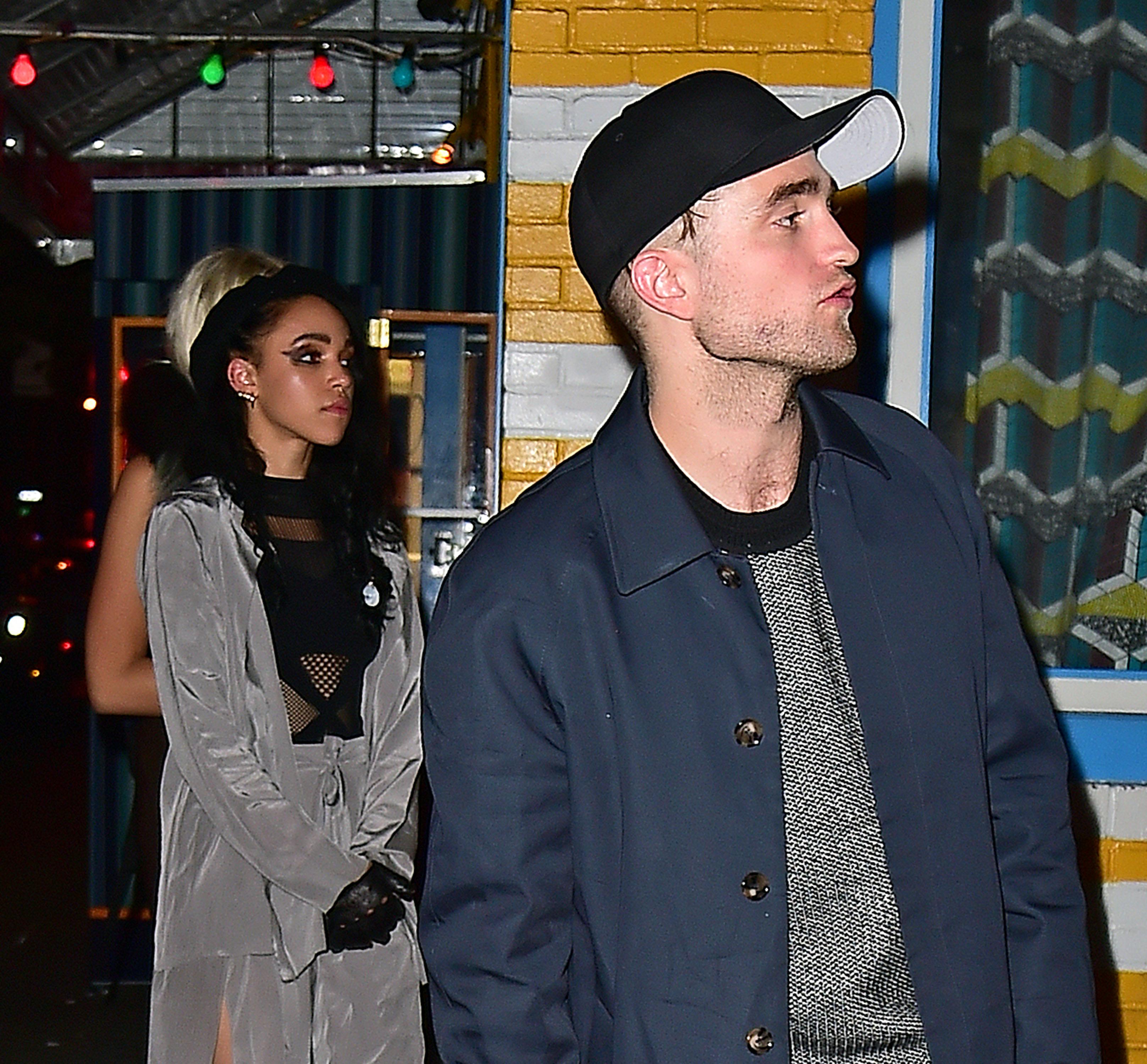 Robert Pattinson and FKA Twigs go to Hunk o Mania male stripper club in NYC