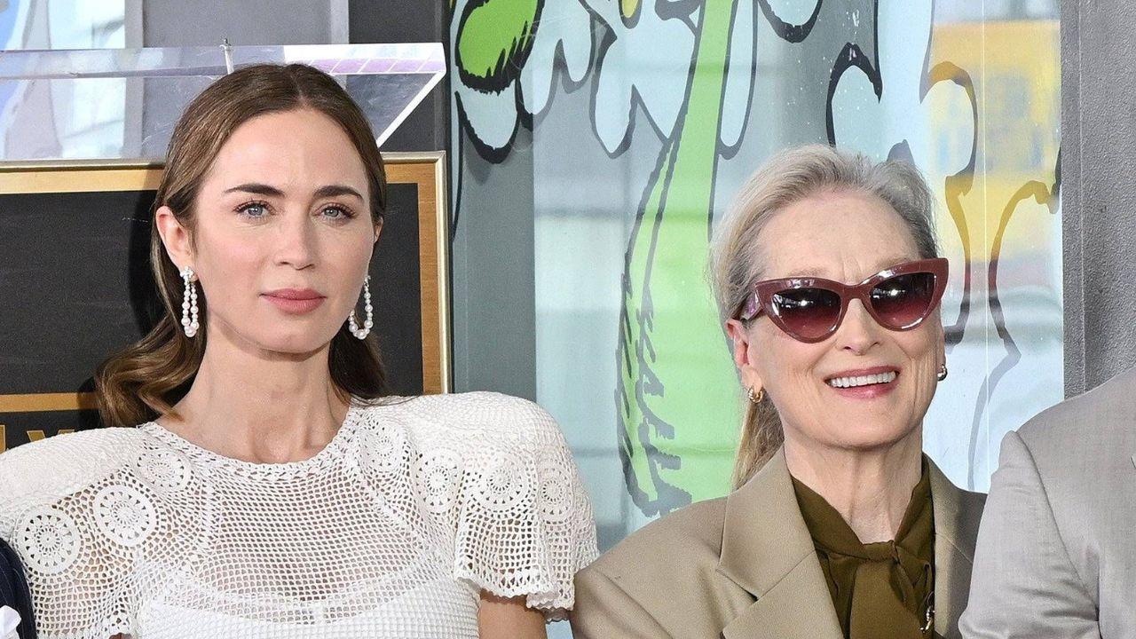 image of Emily Blunt and Meryl Streep first worked together on 'The Devil Wears Prada.'