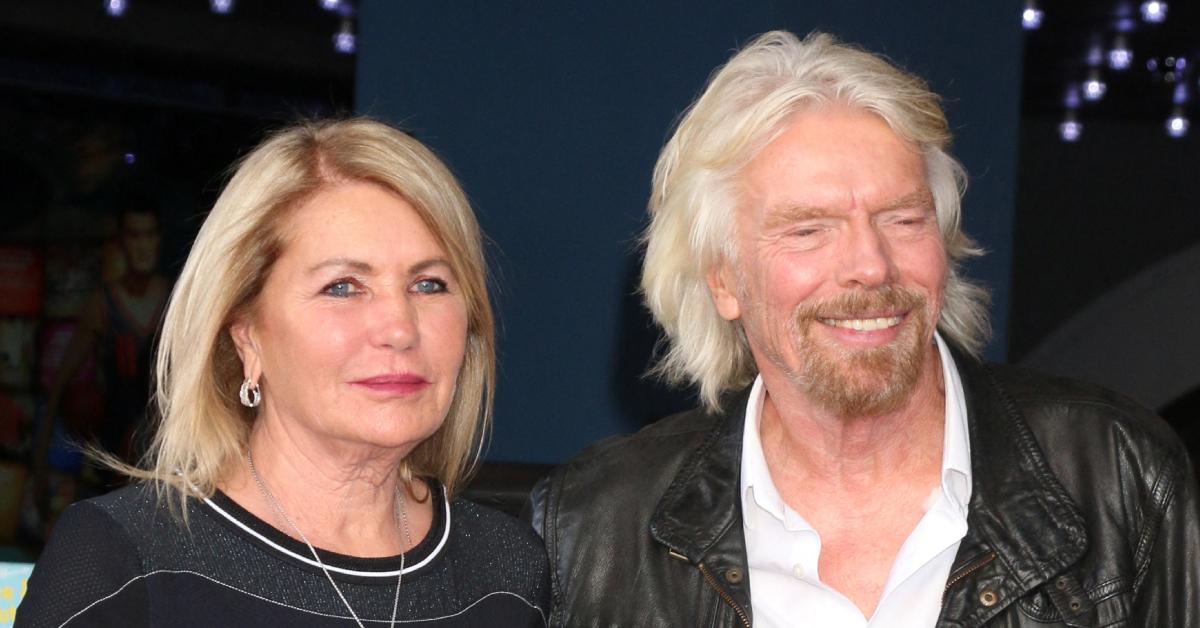 Photo of Joan Templeman and Richard Branson.