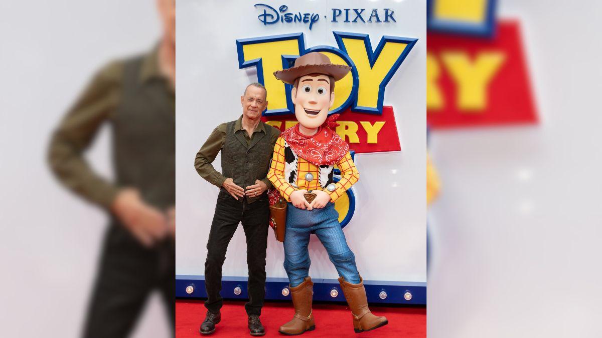 Image of Tom Hanks discussed concerns about AI potentially being used to recreate voices in the future.
