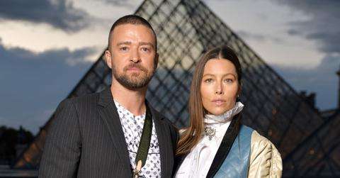 Justin Timberlake And Jessica Biel At Paris Fashion Week