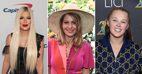 tori spelling cried after watching candice cameron bures apology video to jojo siwa pp