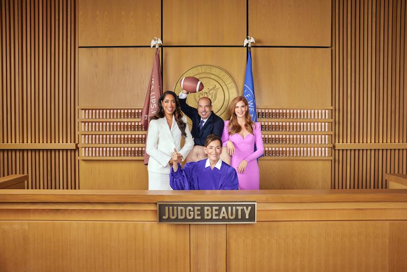 elf cosmetics x judge beauty gina torres judge judy rick hoffman sarah raffertyjpg