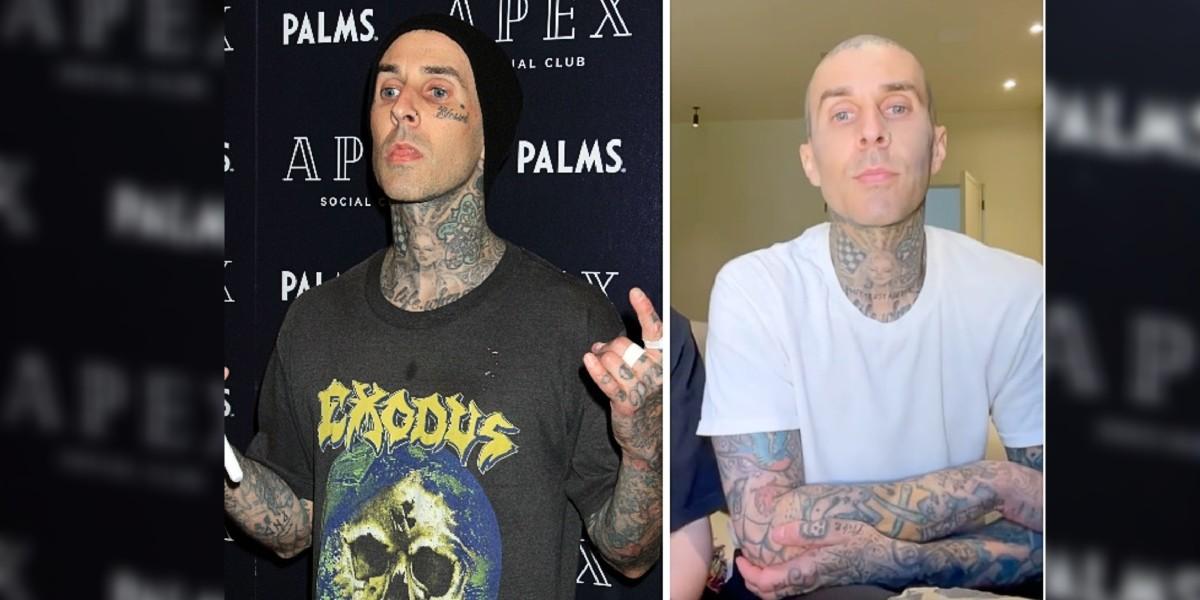 How Travis Barker Made His Face Tattoos Disappear